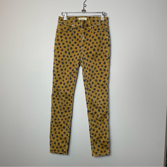 Madewell high rise skinny jean in painted spots - Picture 2 of 7